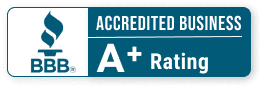 BBB Accredited Business, A+ Rating