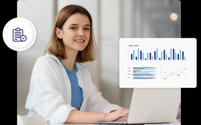 Instant claim submission dashboard