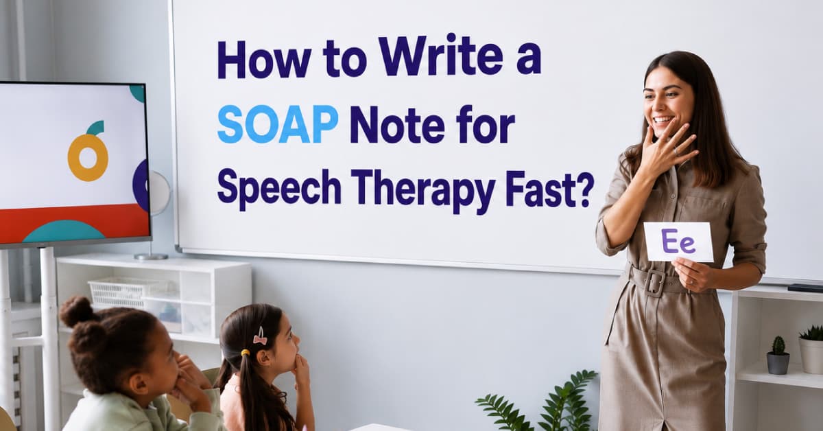 Speech Therapy SOAP Note Template + Examples (2026)