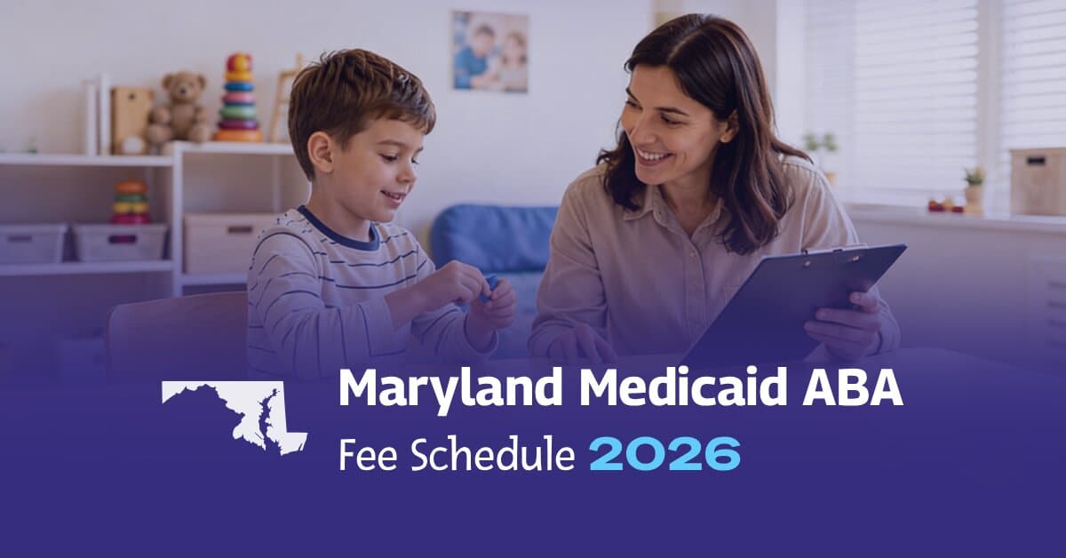 Maryland Medicaid ABA Fee Schedule 2026