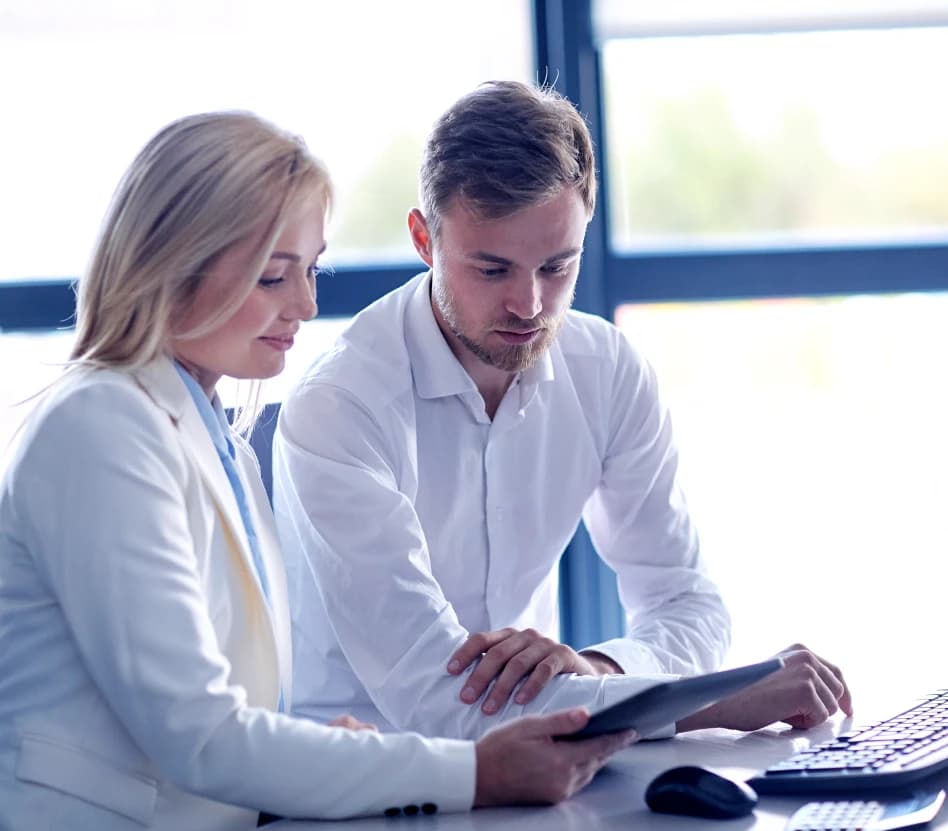 Medical coding auditors reviewing patient billing records