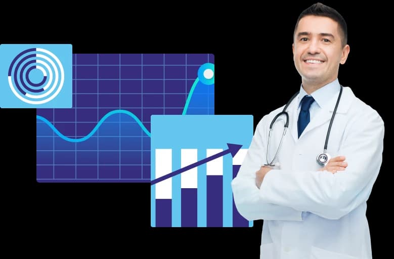 Medical audit results and revenue performance illustration