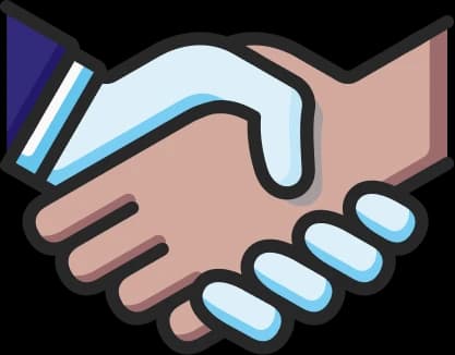 Handshake representing a billing partnership
